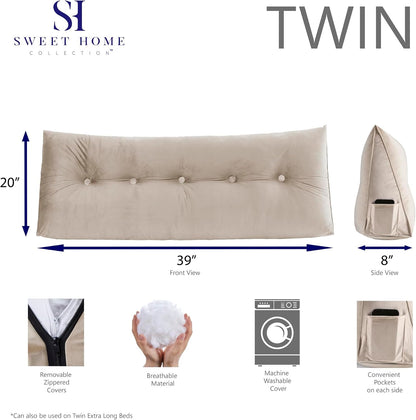 Plush Pillow Headboard – Soft Upholstered Headboard for a Cozy & Stylish Bedroom