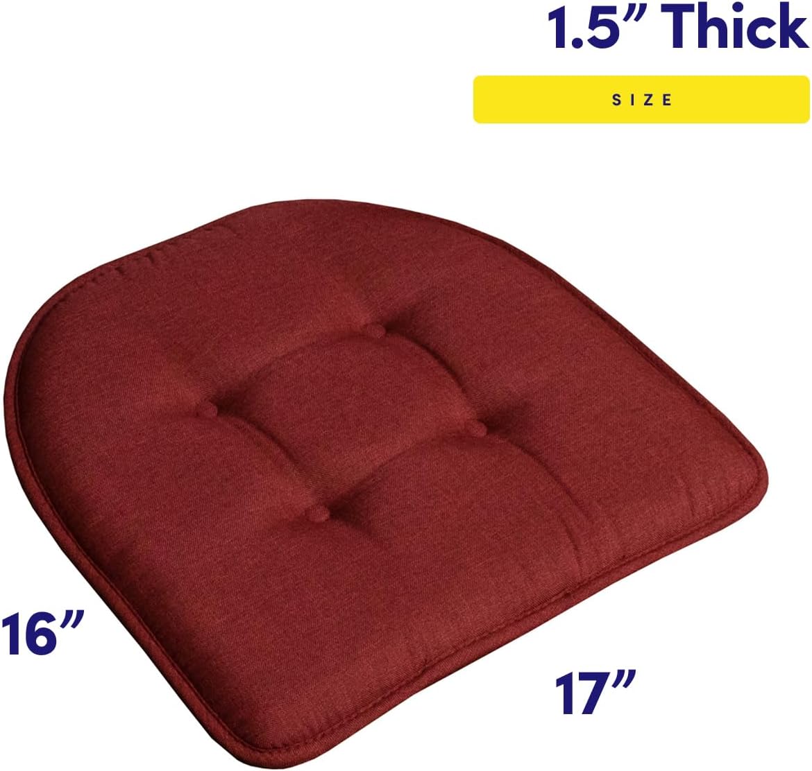 Memory Foam Chair Cushions – Soft & Comfortable Non-Slip Seat Pads for Dining Chairs