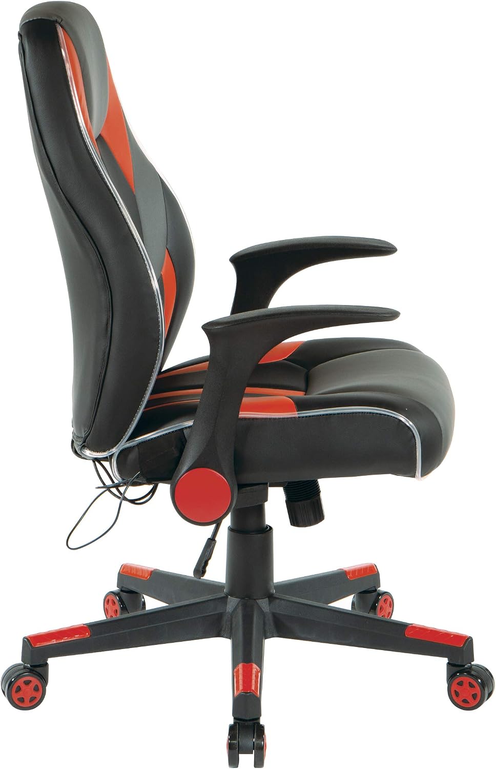 Mid-Back Leather Office Chair – Adjustable Swivel Desk Chair for Home & Office