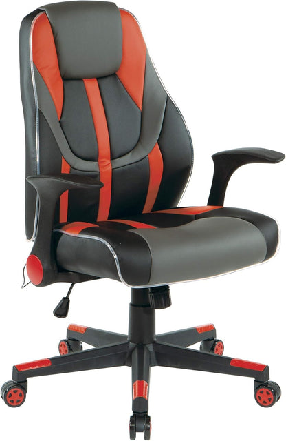 Mid-Back Leather Office Chair – Adjustable Swivel Desk Chair for Home & Office