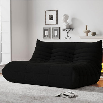 Modern Upholstered Loveseat Sofa – Cozy 2-Seater Couch for Living Room & Bedroom