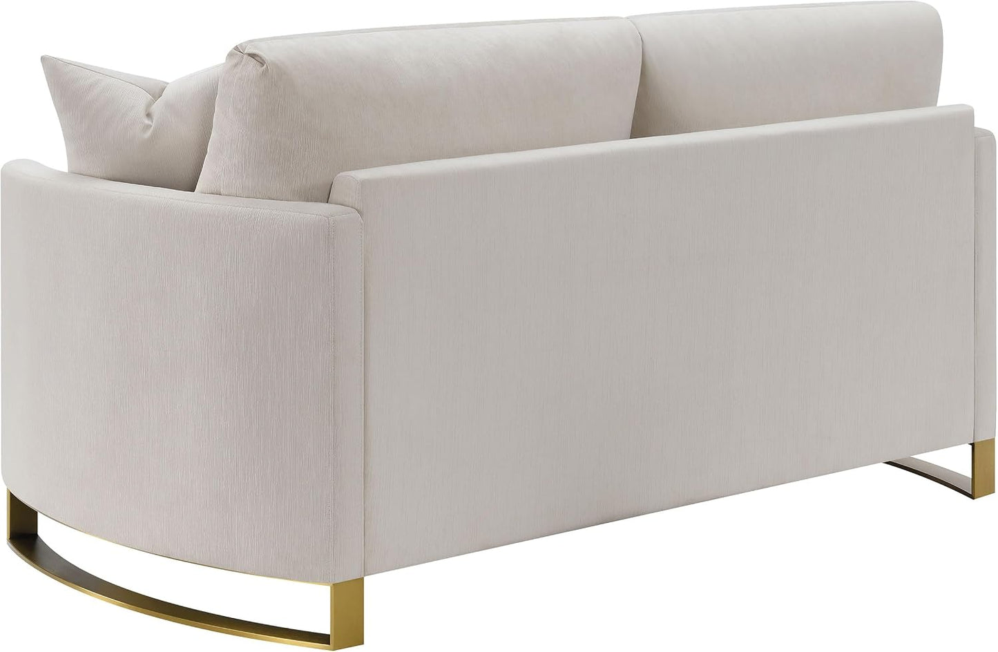 Modern Upholstered Loveseat – Cozy 2-Seater Sofa with Sleek Track Arms for Small Spaces