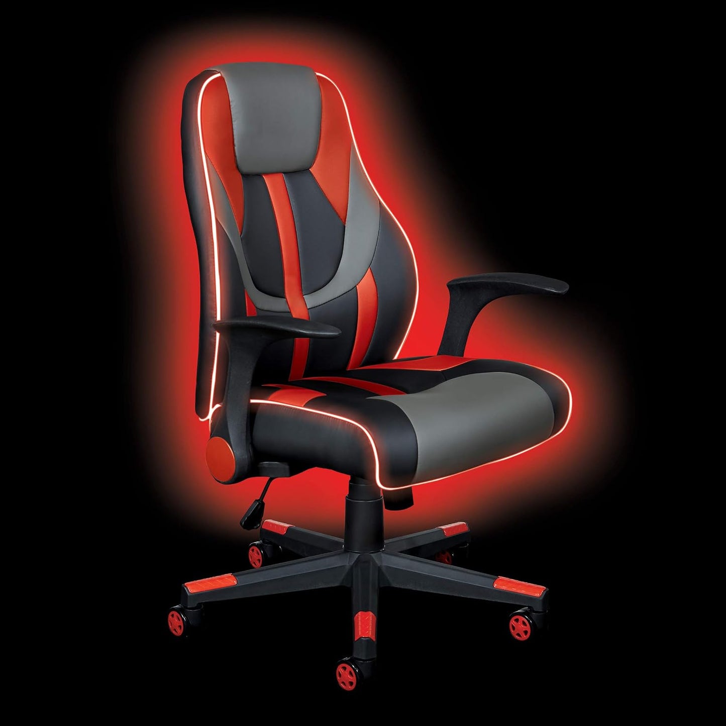 Mid-Back Leather Office Chair – Adjustable Swivel Desk Chair for Home & Office