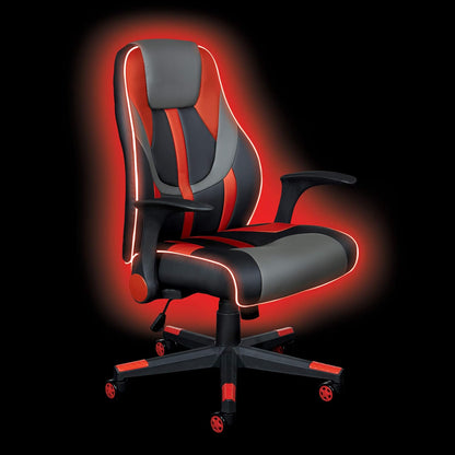 Mid-Back Leather Office Chair – Adjustable Swivel Desk Chair for Home & Office