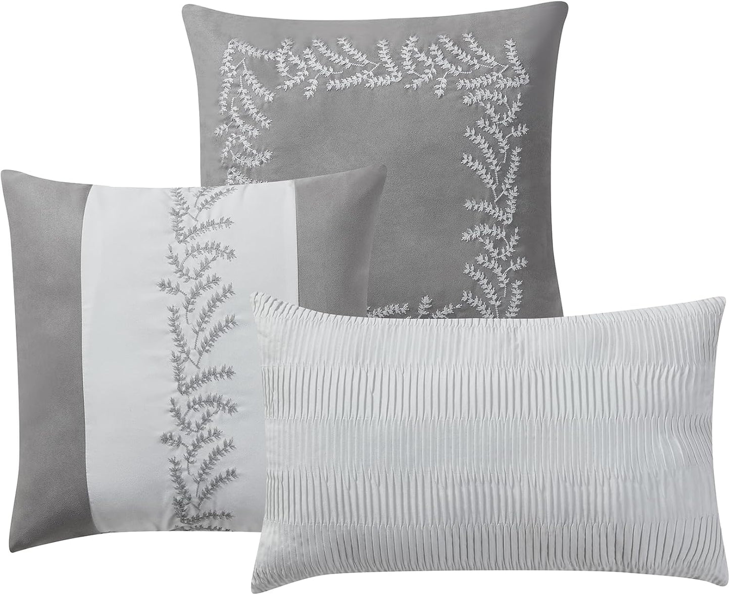 Embroidered Faux Suede Comforter Set – Soft & Cozy Luxury Bedding for a Stylish Bedroom