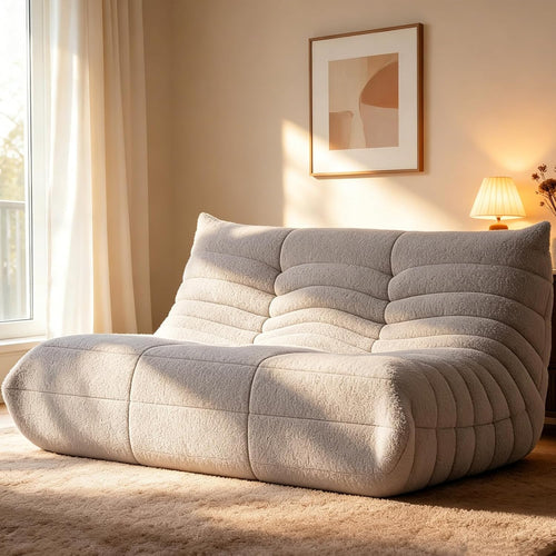 Modern Upholstered Loveseat Sofa – Cozy 2-Seater Couch for Living Room & Bedroom