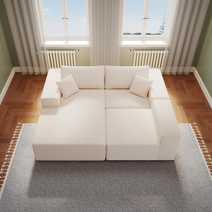 108" Modular Sectional Sofa – Oversized Upholstered Cloud Couch for Cozy Living Spaces
