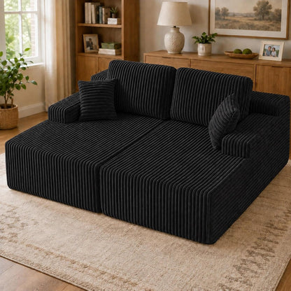 Modular Sectional Sofa – Versatile Upholstered Couch with Flexible Seating for Living Room & Bedroom