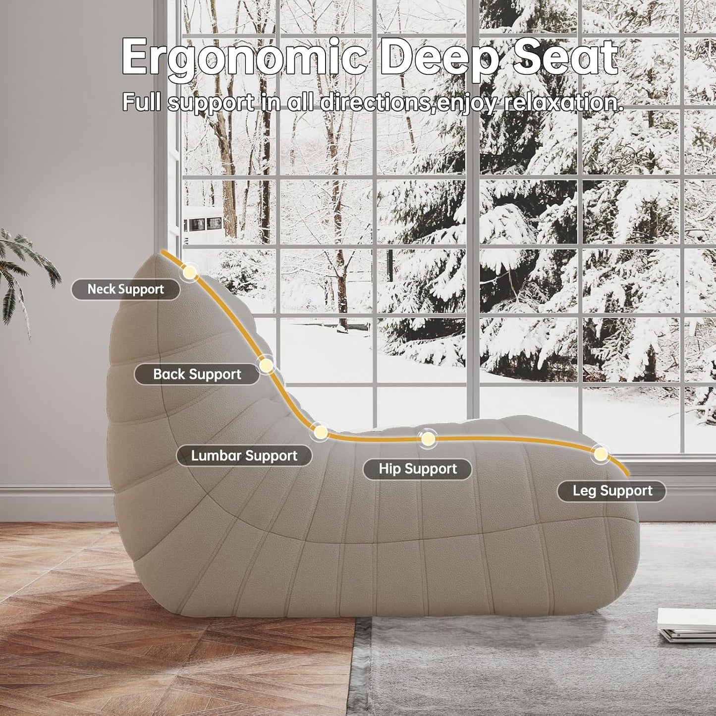 Modern Upholstered Loveseat Sofa – Cozy 2-Seater Couch for Living Room & Bedroom