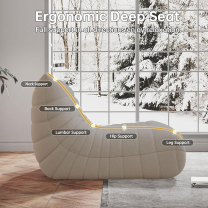 Modern Upholstered Loveseat Sofa – Cozy 2-Seater Couch for Living Room & Bedroom