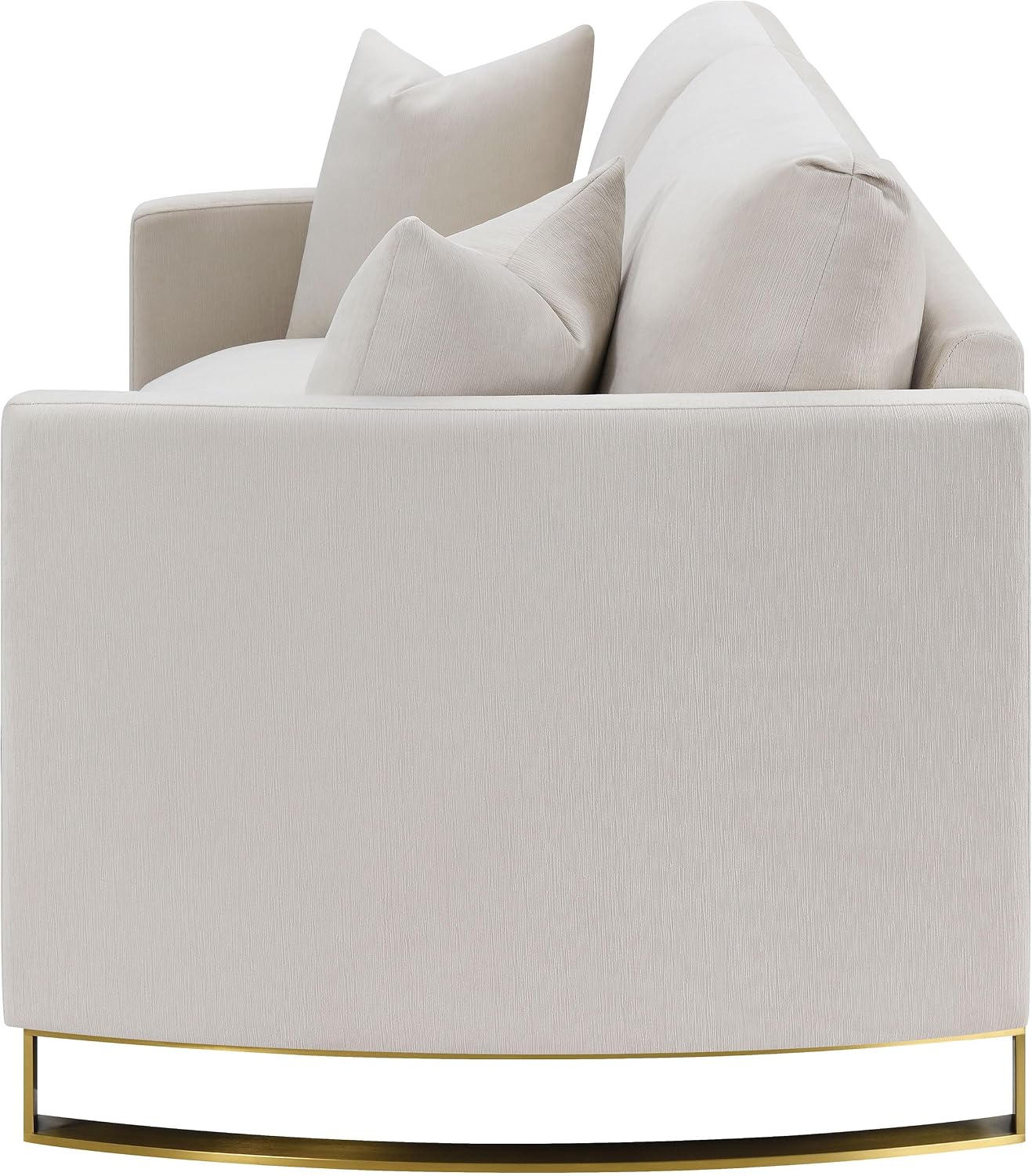 Modern Upholstered Loveseat – Cozy 2-Seater Sofa with Sleek Track Arms for Small Spaces